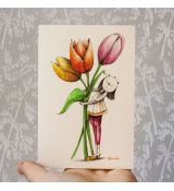 Blahopřání H - tulipány