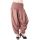 Bavlněné harémové kalhoty aladinky olivovo-růžové kal1378
