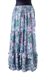 Hedvábně jemná dlouhá letní sukně suk5566