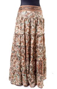 Hedvábně jemná dlouhá letní sukně suk5568