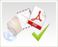 PDF súbor, zásielka, balík