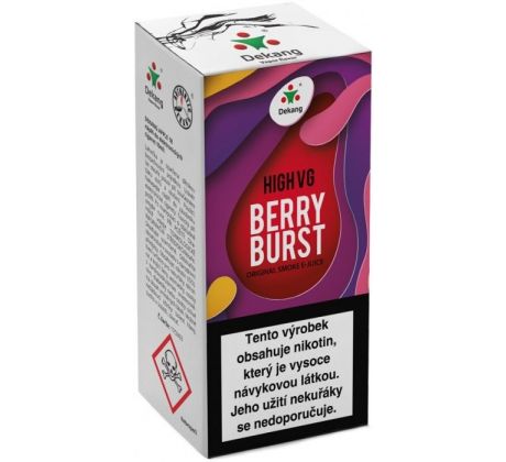Liquid Dekang High VG Berry Burst 10ml - 3mg (Lesní ovoce s jablkem)