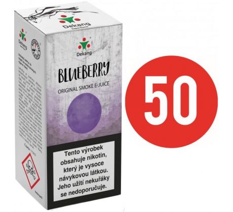 Liquid Dekang Fifty Blueberry 10ml - 3mg (Borůvka)