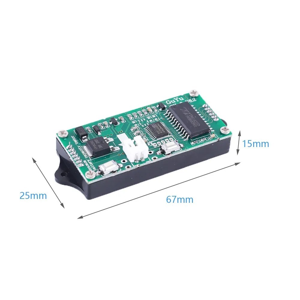 GY-6 v4.3 panelový LCD měřič tester kapacity Li-ion baterie 12V-48V autobaterie.