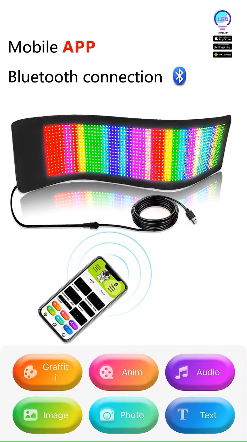 Flexibilné LED značenie do auta