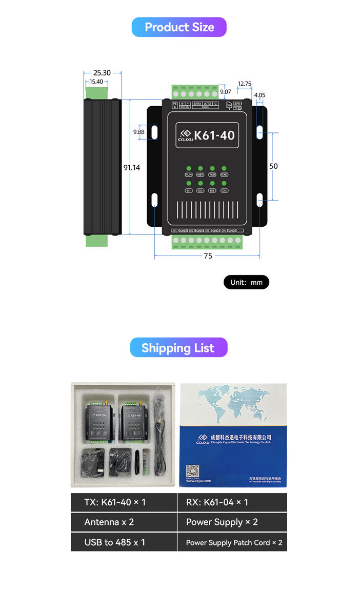 K61-DL20 Switching Value Synchronous Remote Transmission