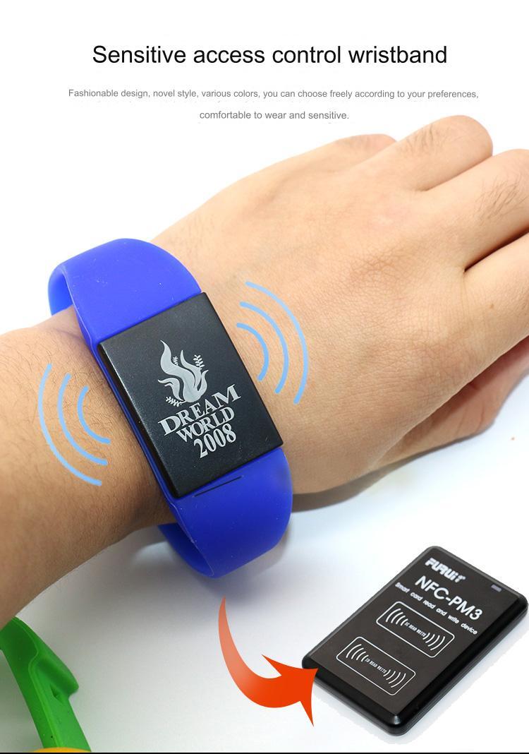 CX02155 T5577 125kHz RFID Silikonový Náramek