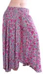 Luxusní kalhotová sukně růžová kal1649