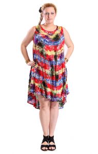 Batikované letní šaty L-XXL sty356