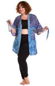 Modré kimono kim005