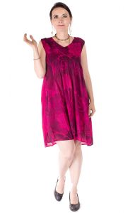 Lehké retro šaty růžové free size sty724