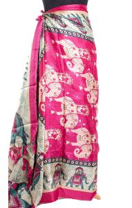 Růžový sarong - pareo sr309