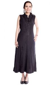 Klasické indické šaty černé M sty886