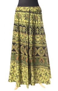 Indická dlouhá bavlněná sukně hrášková suk5070