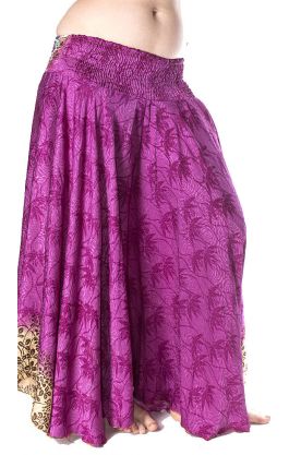 Kalhotová sukně lila kal1489