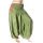 Turecké harémové kalhoty aladinky zelené kal1505