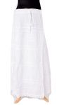 Dlouhá letní bavlněná sukně bílá suk5133