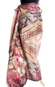 Šedý sarong - pareo sr411
