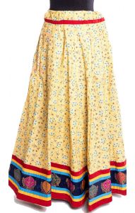 Polokolová sukně slonovinová suk5187