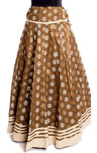 Polokolová sukně hennová suk5189