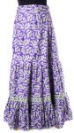 Dlouhá kanýrová sukně z vysoce kvalitní bavlny fialová suk5199