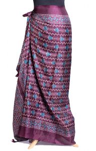 Bordový sarong - pareo sr433