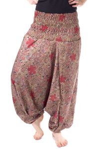 Turecké harémové kalhoty aladinky starorůžové kal1575