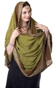 Luxusní vyšívaná dupatta dh1681