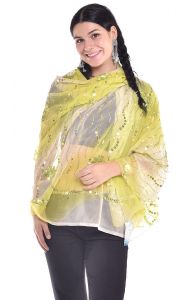 Luxusní vyšívaná bollywoodská dupatta dh1692