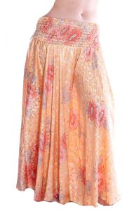 Kalhotová sukně meruňková kal1630