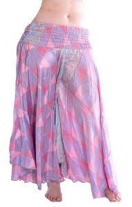 Kalhotová sukně růžová kal1634