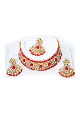 Luxusní souprava šperků za skvělou cenu červená ks1770
