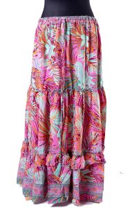 Hedvábně jemná dlouhá letní sukně suk5567