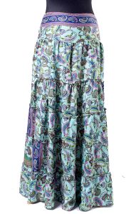 Hedvábně jemná dlouhá letní sukně suk5569
