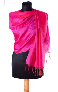 Luxusní brokátová tanchoi šálka růžová st1887