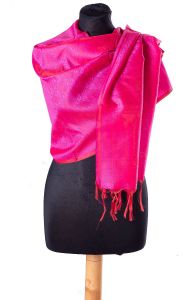 Luxusní brokátová tanchoi šálka růžová st1903