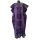 Bavlněný batikovaný kaftan XXL fialový kaf1552
