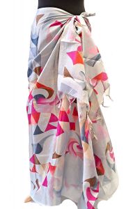 Sarong - pareo šedý sr573