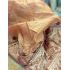 Hnědá hedvábná dupatta - závoj II. jakost dh1856