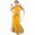 Luxusní bollywoodská lehenga žlutozlatá M p5484