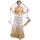 Luxusní bollywoodská lehenga bílozlatá L p5485