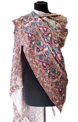 Letní "pašmína" s exotickým vzorem sl3596