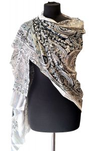 Letní "pašmína" s exotickým vzorem sl3602