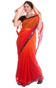 Bollywood Blitz Saree - Fire of the Heart v8530