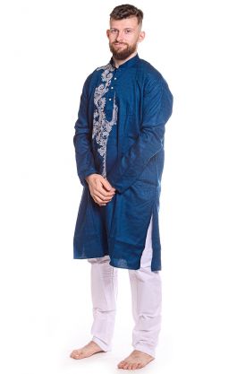 Slavnostní bengálská kurta petrolejová XL sh119