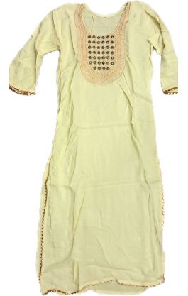 Tradiční indická dámská tunika limetková S 19-04