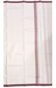 Tradiční indické dhótí - lungi s vínovým okrajem lu224