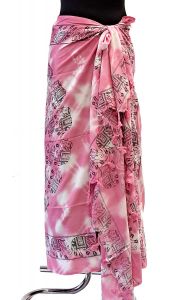 Batikovaný sarong - pareo Sloni pro štěstí sr635