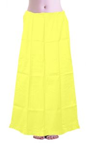 Bavlněná spodnička pod sárí žlutá