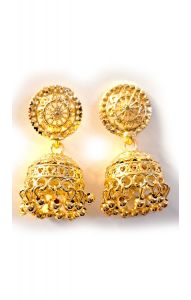 Indické náušnice - napodobenina 24 karátového zlata nau2162